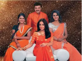  ??  ?? Zee Tamil is looking to stand out in a tough market using actress Jyothika (centre) as its face