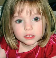  ??  ?? Vanished: Madeleine went missing in 2007