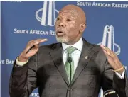 ?? /Freddy Mavunda ?? Interest rates: Reserve Bank Governor Lesetja Kganyago briefs the media on the latest repo rate decision in January at the Reserve Bank office at Centurion in Pretoria.