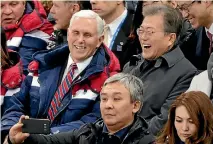  ?? PHOTO: AP ?? United States Vice-President Mike Pence says South Korean President Moon Jaein’s outreach to North Korea has not harmed relations with the US.