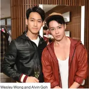  ??  ?? Wesley Wong and Alvin Goh