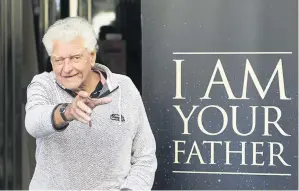  ??  ?? Dave Prowse, a former bodybuilde­r turned actor, best known for playing Darth Vader, has died aged 85