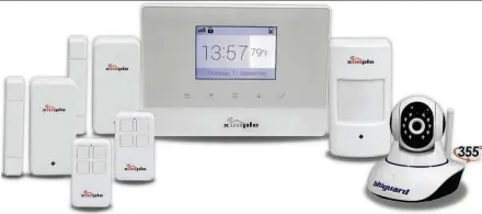  ??  ?? Ximple Wireless Alarm provides fully mobile app- based control over all aspects of your home alarm.