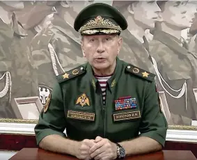  ??  ?? Su YoutubeIl generale Viktor Zolotov, 64 anni, fedelissim­o di Putin (Ap)