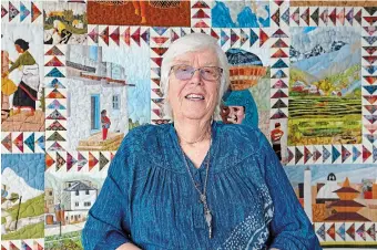  ?? KEN OGASAWARA MCC PHOTO ?? The featured quilt of this year's New Hamburg Mennonite Relief Sale is “Glimpses of Nepal,” designed by Renske Helmuth.