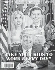  ??  ?? Cover of MAD magazine from August 2017.