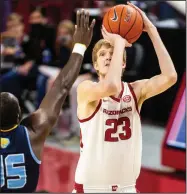  ?? (Special to the NWA Democrat-Gazette/David Beach) ?? Connor Vanover and the Arkansas men’s basketball team are set to host Missouri today in the first CBS telecast in Walton Arena since the Razorbacks beat South Carolina 71-64 on Feb. 19, 2014.