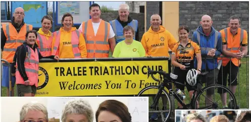  ?? Photo by Domnick Walsh ?? LEFT: Tralee Triathlon Club members roll out the welcome mat for the hundreds of guests of the ‘Tri-Kingdom Come’ at the weekend.