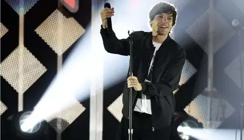  ?? ?? Louis Tomlinson performs during the 2019 KIIS-FM Jingle Ball concert at The Forum, Friday, Dec. 6, 2019, in Inglewood, Calif.