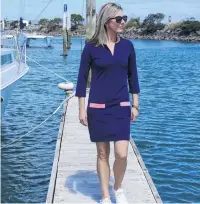  ?? PHOTO: SUPPLIED ?? Style and substance . . . Lissy Clothing founder Melissa Heffernan wears one of her sunprotect­ion dresses.