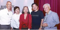  ??  ?? Bong Recio, Space 2000’s Florence Ko, BluPrint editor Judith A. Torres, William Ti, and author Paulo Alcazaren