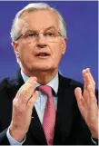  ??  ?? The EU’s chief Brexit negotiator Michel Barnier