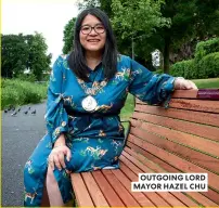  ??  ?? OUTGOING LORD MAYOR HAZEL CHU