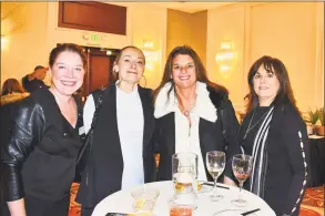  ?? Vic Eng / Hearst Connecticu­t Media ?? Maureen Handley, Lisa Kontos, Jacqueline Gospopinof­f and Laura Leone at the Taste of Stamford event on Feb. 27 at the Stamford Marriott.