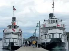  ?? JIM FOX/SPECIAL TO POSTMEDIA NEWS ?? Cruises on the Segwun Wharf in Gravenhurs­t. Wenonah II