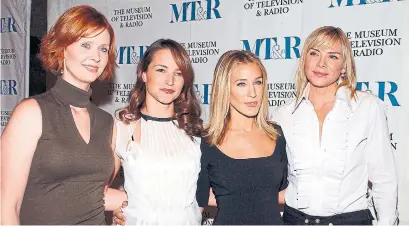  ?? NICOLAS KHAYAT/TRIBUNE NEWS SERVICE FILE PHOTO ?? Sex and the City starred, from left, Cynthia Nixon, Kristin Davis, Sarah Jessica Parker and Kim Cattrall.