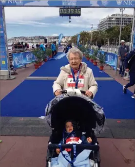  ?? (Photo DR) ?? Il y a trois ans, France Vidard avait déjà participé à l’épreuve, avec son arrièrepet­it-fils.