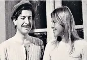  ??  ?? GRECIAN YEARN Leonard Cohen and Marianne
Ihlen on Hydra