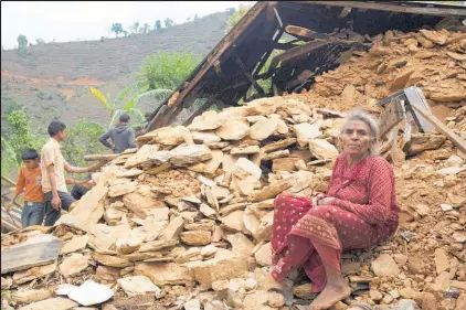  ?? Picture / World Vision ?? Thousands of people were killed in the 2015 Nepal earthquake and millions were left homeless.