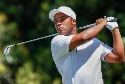  ?? Ronald Martinez/Getty Images ?? Harold Varner III carded the lowest round on the PGA Tour since at least 2003 by a player who began his round with a triple bogey. “Not the start I wanted, but it’s just a part of golf,” he said.