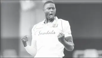  ??  ?? Jason Holder is bringing his A-Game in the two-Test series against South Africa