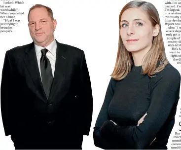  ?? REUTERS; ROBERT CATTO ?? Plunket’s tweet on Harvey Weinstein followed his labelling of author Eleanor Catton as an ‘‘ungrateful hua’’.