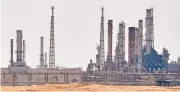  ?? (AFP) ?? An Aramco oil facility near Al-Khurj, south of the Saudi capital Riyadh