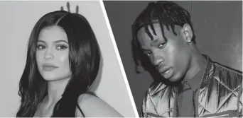  ??  ?? Kylie Jenner and Travis Scott