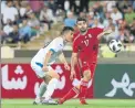  ?? FOTO: AP ?? Mehdi Taremi, delantero de Irán