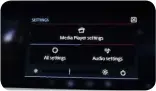  ??  ?? Screen Graphics quality matches the Kia, but system isn’t as simple to use and suffers lag. It has sat-nav and lets you adjust media, although there’s no Carplay or Android Auto