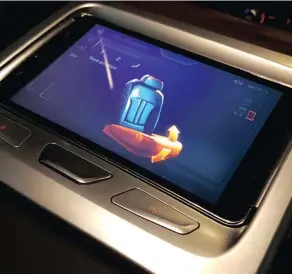  ??  ?? Rear seat adjustment and other functions can be operated by a tablet.