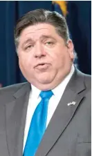  ?? FILE TYLER LARIVIERE/SUNTIMES ?? Gov. J.B. Pritzker and his wife have contribute­d $2 million, plus another $2 million from his foundation, to the Illinois COVID-19 Relief Fund.