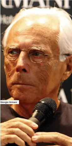  ?? ?? Giorgio Armani