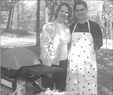  ?? COURTESY ?? Hélène Tousignant, president of the Richmond BBQ Fest, with Marjorie Maltais, this year's spokespers­on.