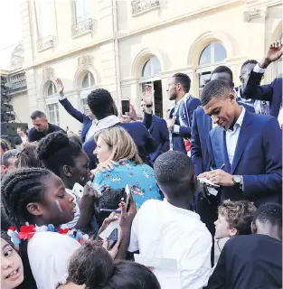  ?? GETTY IMAGES/FILES ?? Kylian Mbappe, of Algerian-Cameroonia­n descent, is one of 18 soccer players with African heritage on France’s national team, which won the 2018 World Cup.