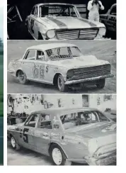  ??  ?? Below: Taranaki Pierce Brothers PB Vauxhalls and Falcon V8 1973