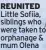  ?? ?? REUNITED Little Sofiia, siblings who were taken to orphanage & mum Olena