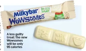  ??  ?? A less guilty treat: The new Wowsomes will be only 95 calories