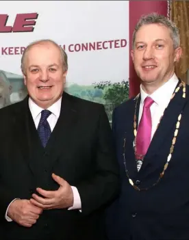 ??  ?? Quirke, Gavin Duffy and Wexford Chamber president Niall Reck.