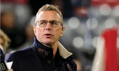  ?? Photograph: DeFodi Images/ Getty Images ?? Ralf Rangnick pictured in September at Bayern Munich’s Champions League match against Dynamo Kyiv.