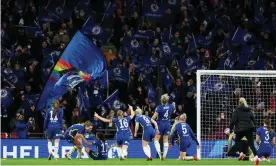  ?? ?? More than 40,000 fans watched Chelsea win the Women’s FA Cup final at Wembley but the prize money does not reflect that level of interest. Photograph: Richard Heathcote/Getty Images