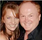  ??  ?? Withering reply: Mike Batt with his wife, actress Julianne White