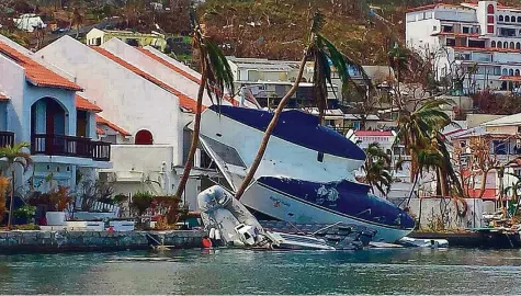  ?? ARLETTE WYSS ?? Die Zerstörung nach dem Monster-Hurrikan Irma ist auf der Karibik-Insel St. Martin überall zu sehen.