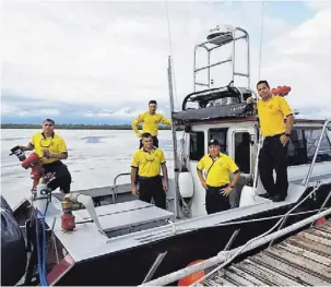  ?? CORTESÍA ?? El servicio naval de los bomberos es poco conocido, pero muy eficiente. Descubra lo que hacen.