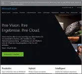  ??  ?? Unter der Marke Azure bietet Microsoft IaaS- und PaaS-Dienstleis­tungen für etliche Fälle an.