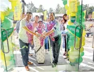  ??  ?? The brand new Laugfs Super outlet unveiled by Laugfs Chairman K.H. Wegapitiya and Laugfs Group Managing Director Thilak De Silva