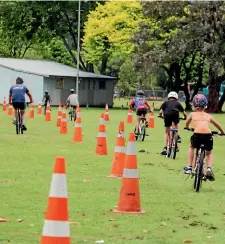  ?? PHOTO: FAIRFAX MEDIA ?? Practicing on grass is a safe way to learn quick stops and control over bumpy terrain and obstacles.