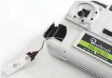  ??  ?? The flight battery charger is built into the transmitte­r.