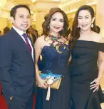  ??  ?? Dr. Oliver Diaz, 2018 BDWP awardee Joy Jabile-Ejercito and 2018 BDWP Ambassador for Life Dr. Jennie Diaz.