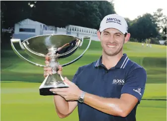  ?? THE ASSOCIATED PRESS ?? Patrick Cantlay after winning the Tour Championsh­ip and the FedEx Cup at East Lake Golf Club in Atlanta on Sunday.